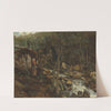 Lormes - Un Torrent Avec Une Chevrière Debout, Filant by Jean-Baptiste-Camille Corot