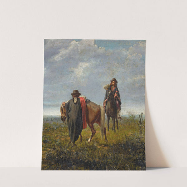 Los Dos Ponchos by Juan Manuel Blanes