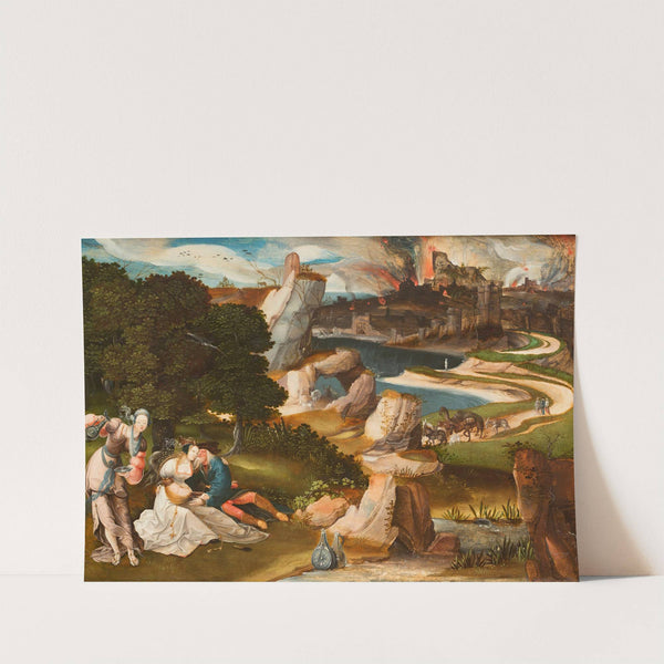 Lot and His Daughters (1523) by Jan de Cock