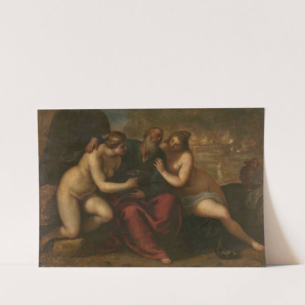 Lot and his Daughters by Jacopo Palma il Giovane
