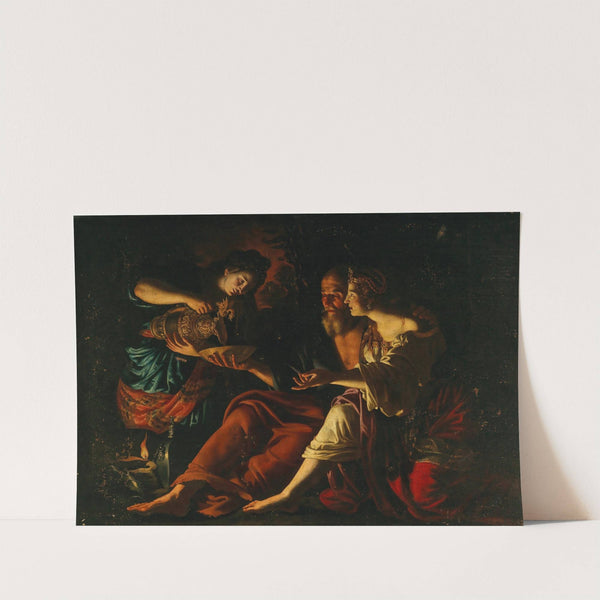 Lot and his daughters by Giovanni Francesco Guerrieri