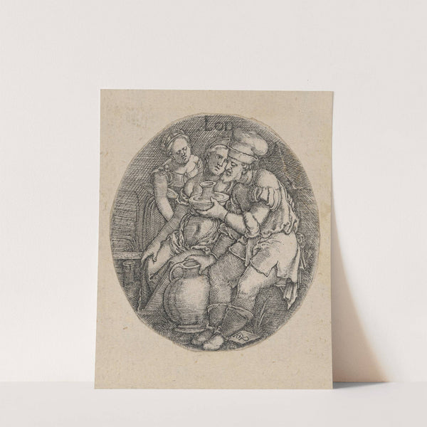 Lot and his daughters by Sebald Beham