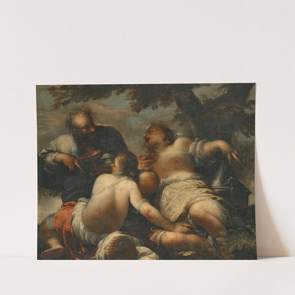 Lot and his Daughters by Sebastiano Mazzoni