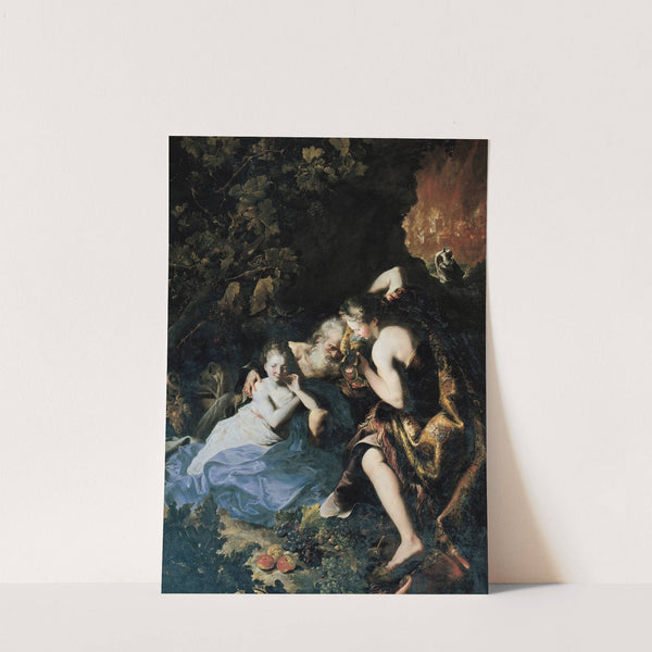 Lot Inebriated by his Daughters by Bartolomeo Guidobono