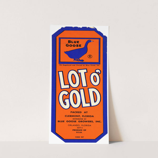 Lot O’ Gold Produce Label (1930-1950)