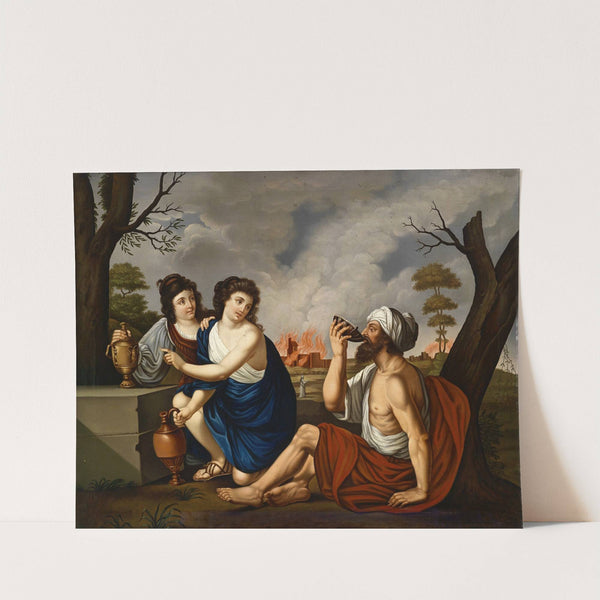 Lot und seine Töchter by Josef Worlicek