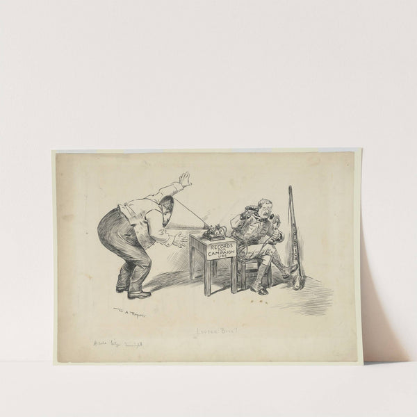 Louder, Bill! (1908) by William Allen Rogers