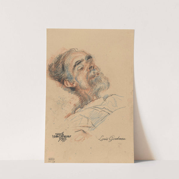 Louis Goudman op zijn doodsbed by Martin Monnickendam