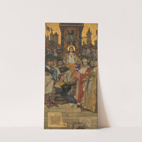 Louis of Male Laying the Foundation Stone of the Town Hall (1893) by Albert Frans Lieven De Vriendt