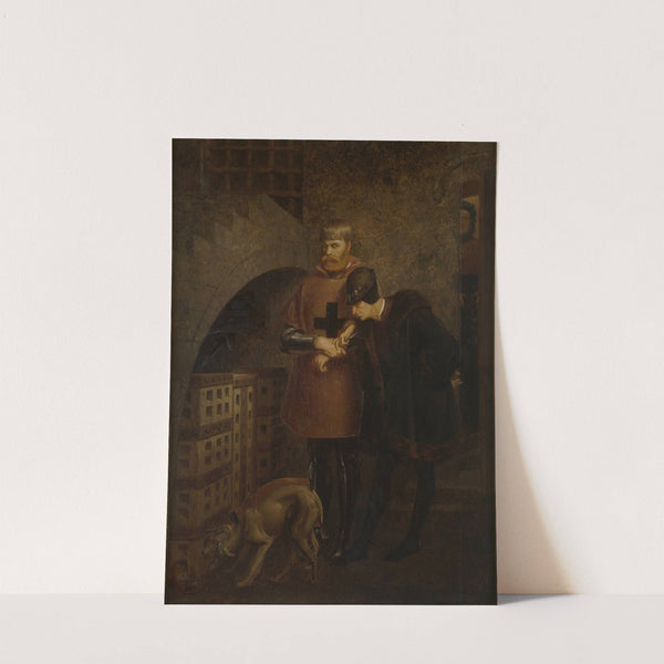 Louis XI of France visiting Cardinal Balue in his iron cage (1883) by Jean-Léon Gérôme