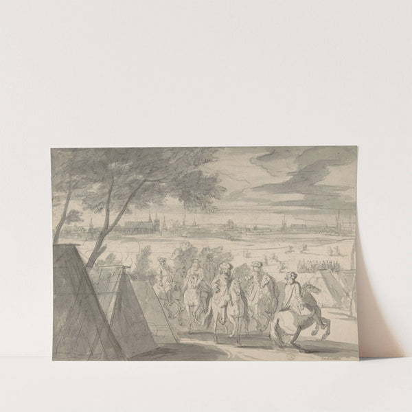 Louis XIV at the Siege of Douai, Seen from the South-East (July 1–6, 1667) (17th century) by Adam Frans van der Meulen