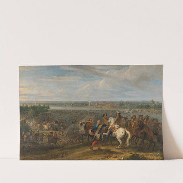 Louis XIV Crossing into the Netherlands at Lobith (1672 - 1690) by Adam Frans van der Meulen