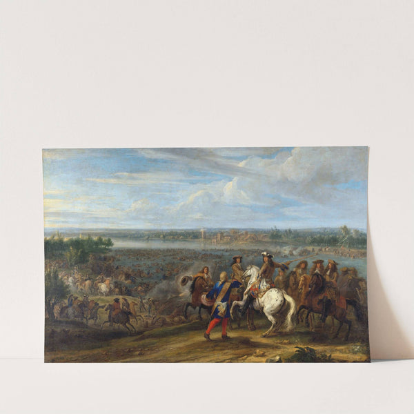 Louis XIV Crossing into the Netherlands at Lobith (1672 - 1690) by Adam Frans van der Meulen
