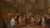 Louis XIV in Notre-Dame de Paris on January 30, 1687 at a Thanksgiving Service after his Recovery from a Grave Illness