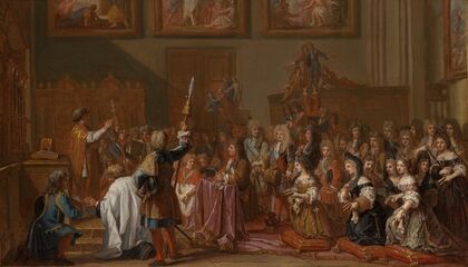 Louis XIV in Notre-Dame de Paris on January 30, 1687 at a Thanksgiving Service after his Recovery from a Grave Illness