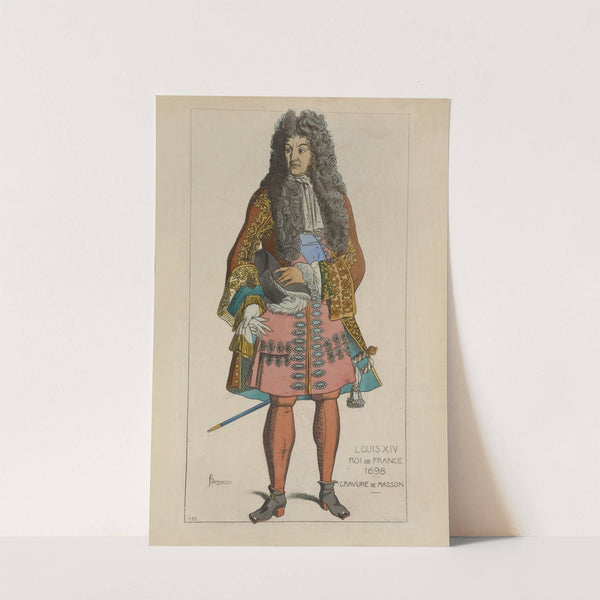 Louis XIV roi de France. 1698. Gravure de Masson. by Raphaël Jacquemin