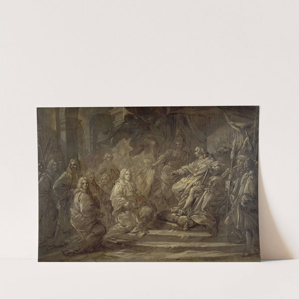 Louis XV recevant le corps de la Ville à l’occasion de la publication de la paix de 1739 (1734-1744) by Charles-André van Loo