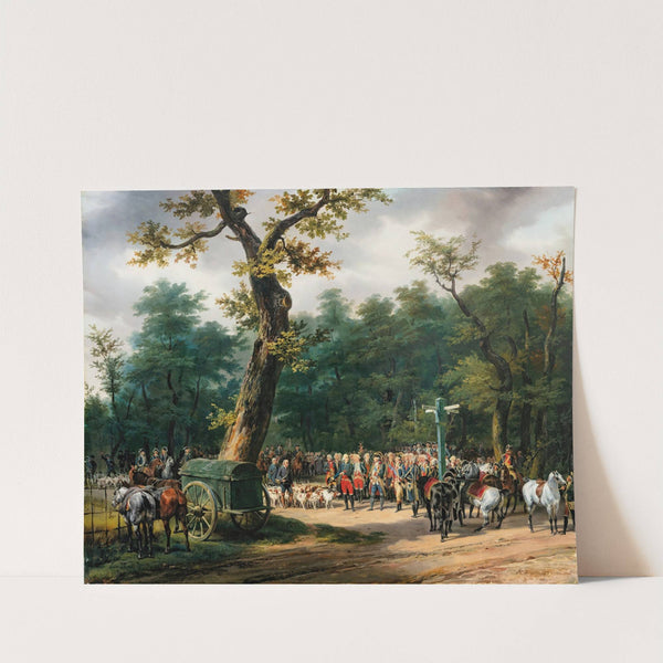 Louis XVI's Last Hunt, At Fontainebleau by Horace Vernet