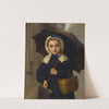 Louise Anker With An Umbrella (1872) by Albert Anker
