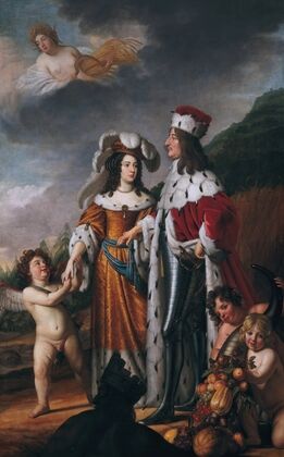 Louise Henriette leads Friedrich Wilhelm, Elector of Brandenburg, to her parents (1649)