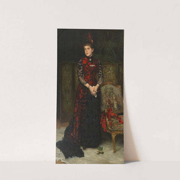 Louise Wagner, Gattin des Architekten Otto Wagner by Hans Temple