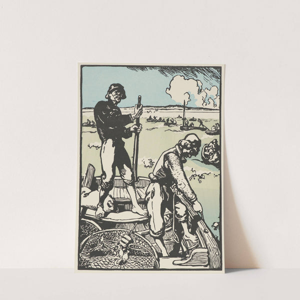 Loups de Mer (Shrimp Fishermen) (1898) by Auguste Louis Lepère