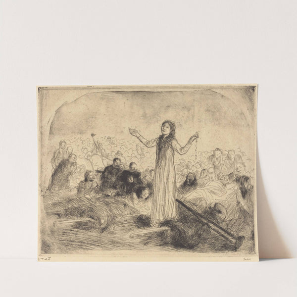 Lourdes, the Miracle (second plate) (1912-1913) by Jean-Louis Forain