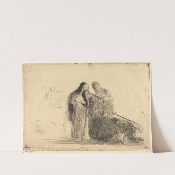 Lourdes, the Paralytic (second plate) (1912-1913) by Jean-Louis Forain