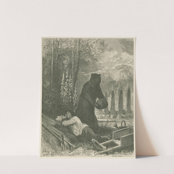 L’Ours et l’amateur des jardins (1868) by Gustave Doré