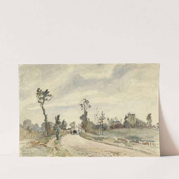 Louveciennes, Route de Saint-Germain (1871) by Camille Pissarro