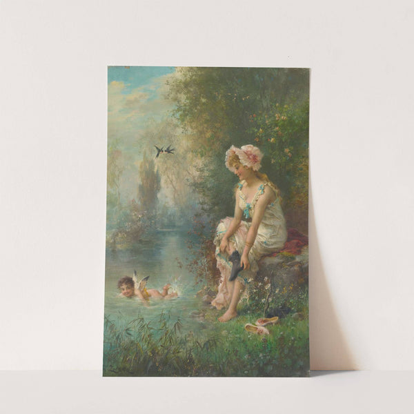 Love By The River's Edge by Hans Zatzka