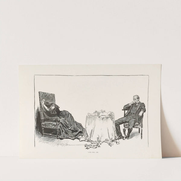 Love will die (1896) by Charles Dana Gibson