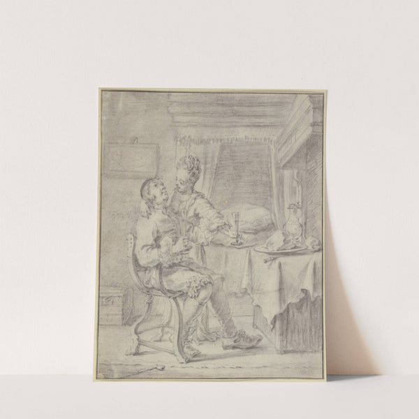 Lovers at supper by Frans van Mieris the Elder