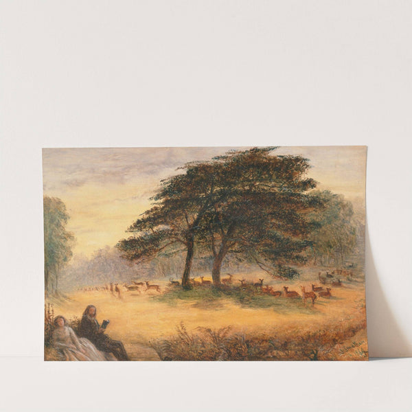 Lovers in Richmond Park (Windsor Park) by James Smetham