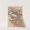 Lovers on a Balcony by Koryûsai Isoda