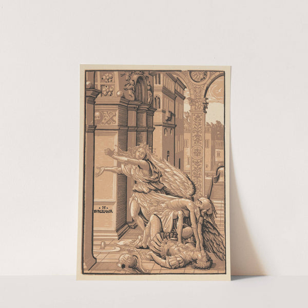 Lovers surprised by death. by Hans Burgkmair