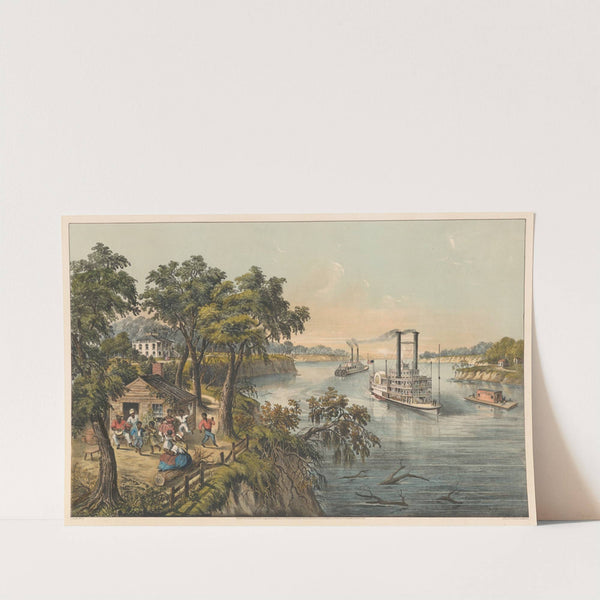 Low water in the Mississippi (1868) by James Merritt Ives