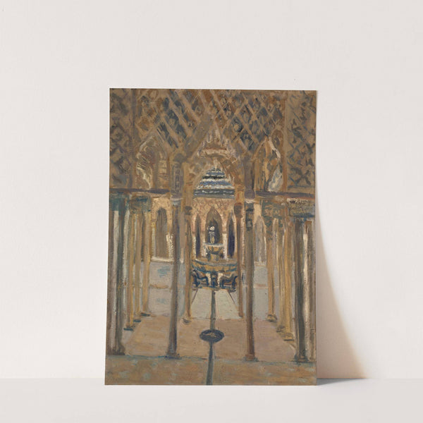 Löwenhof der Alhambra by Ernst Schiess