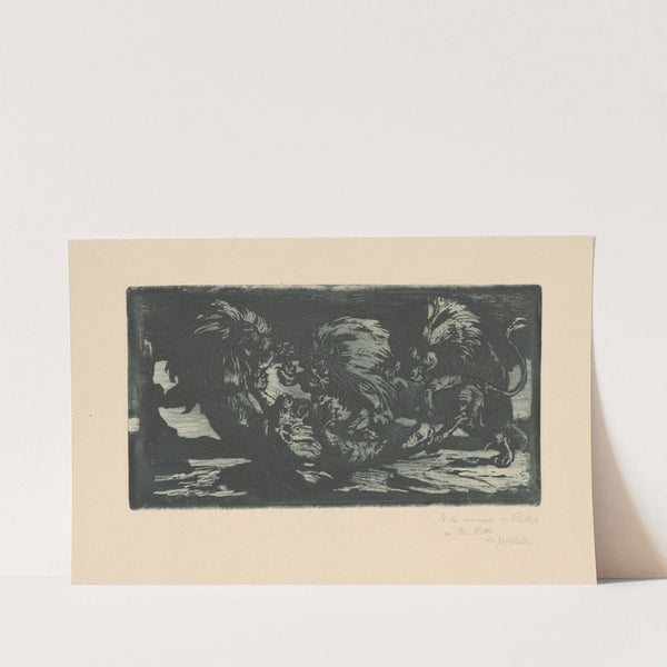 Löwenkampf 2 (1898) by Albert Welti