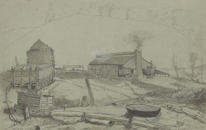 Lower furnace salt works. (1856)