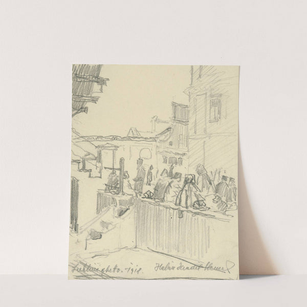 Lublin Ghetto by Elemír Halász-Hradil