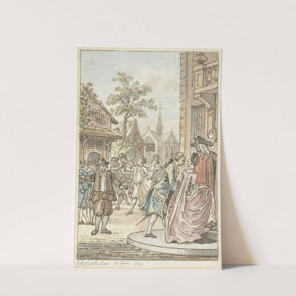 Lucas en Clarisse by Reinier Vinkeles