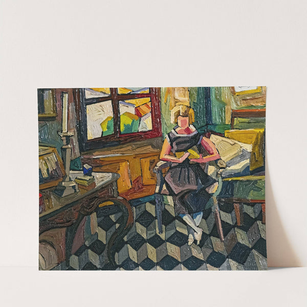 Luce reading to Rabastens by Georges Gaudion