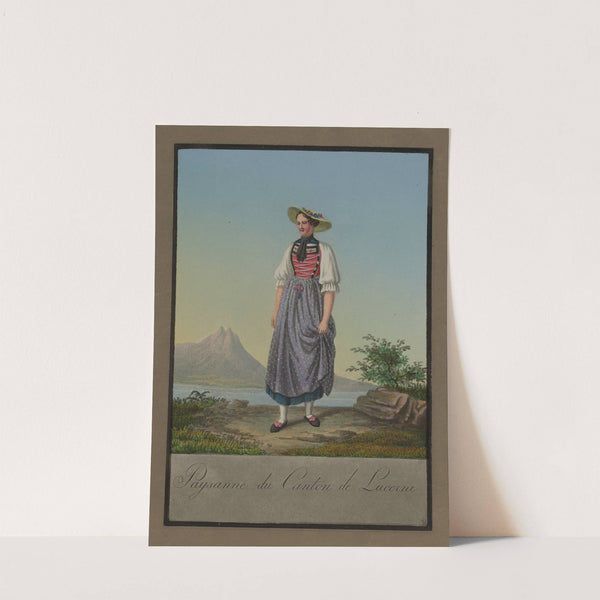 Lucerne township peasant woman (1820) by Johann Emanuel Locher