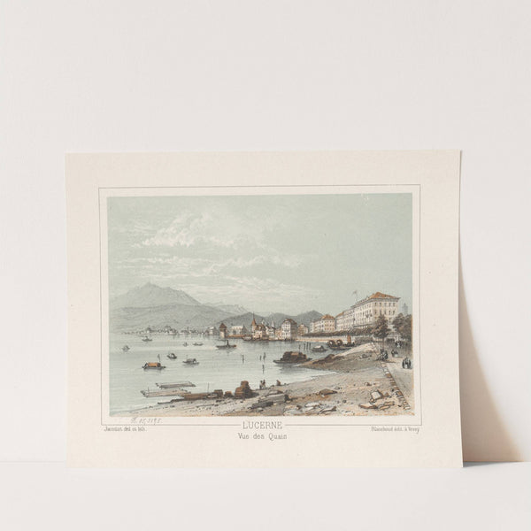 Lucerne Vue des Quais by Jean Jacottet