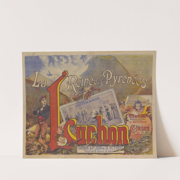 Luchon, la reine des Pyrénées. le plus beau casino de monde. courses (1892) by Imp. Camis