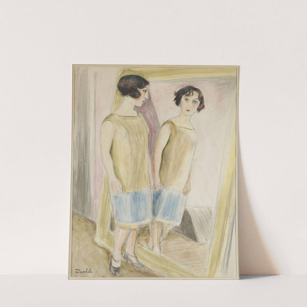 Lucienne vid spegeln by Nils Dardel