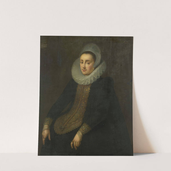 Lucretia del Prado, Wife of Jeremias Boudinois by Gortzius Geldorp