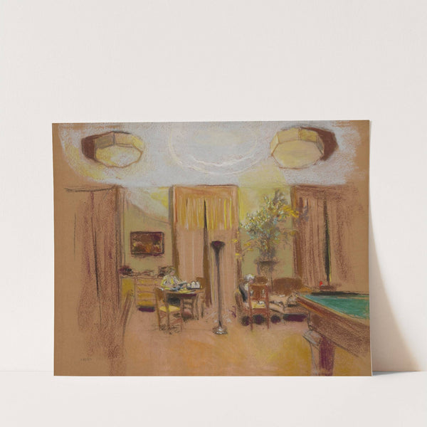 Lucy Hessel and Lulu in the Large Drawing-Room at Les Clayes (circa 1935) by Édouard Vuillard