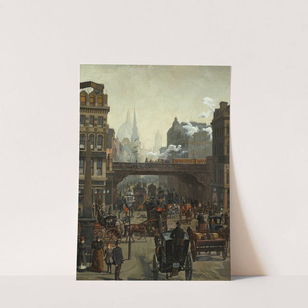 Ludgate Hill, London by Wilhelm Trübner